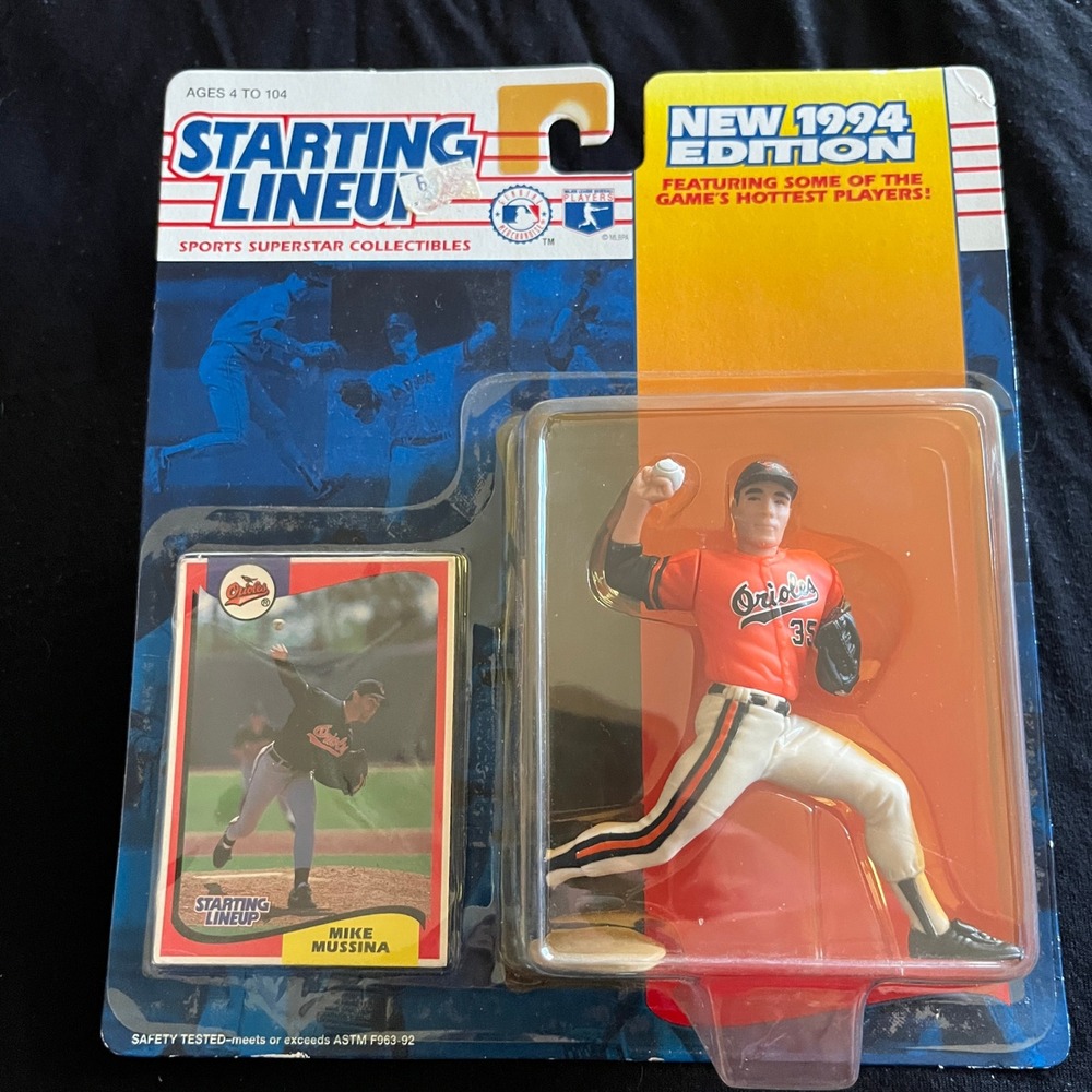 1994 Starting Lineup Mike Mussina Baltimore Orioles Kenner Figure with Card NEW